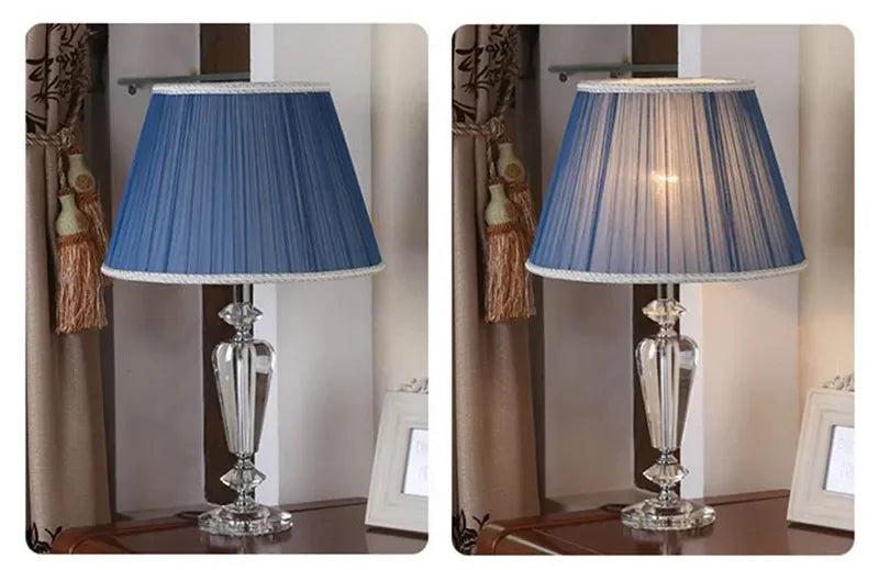 Luxury Crystal Table Lamp  Fashion Modern Living Room Bedroom Study Villa Hotel Home Decoration Lightled lamp led lamp
