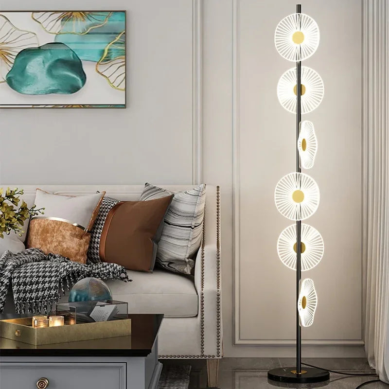 SAMAN Nordic Floor Lamp Modern Art Family Iiving Room Bedroom Creativity LED  Decorative Standing Light