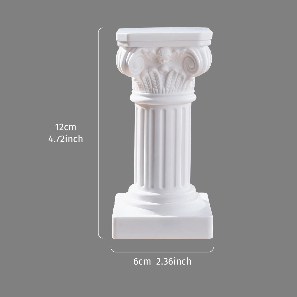 1PC, Roman column sculpture resin handicraft statues, festival decorative candlesticks, Roman column church decorations