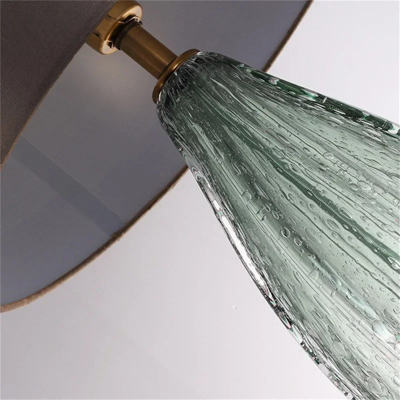 Modern Decorative Table Lamp Green Bedside LED Desk Light for Home Bedroom Living Room Office Study Hotel