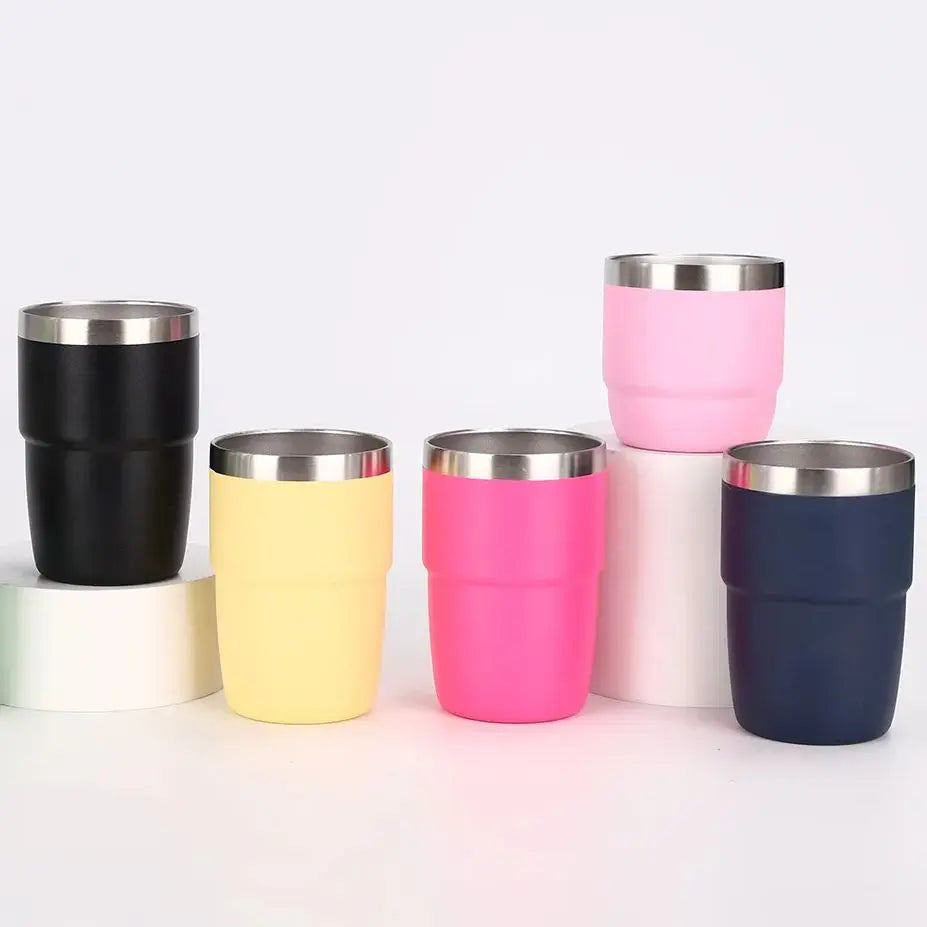 Creative Double-Wall Coffee Cup – 6oz / 8oz Vacuum Flask Tea Cup
