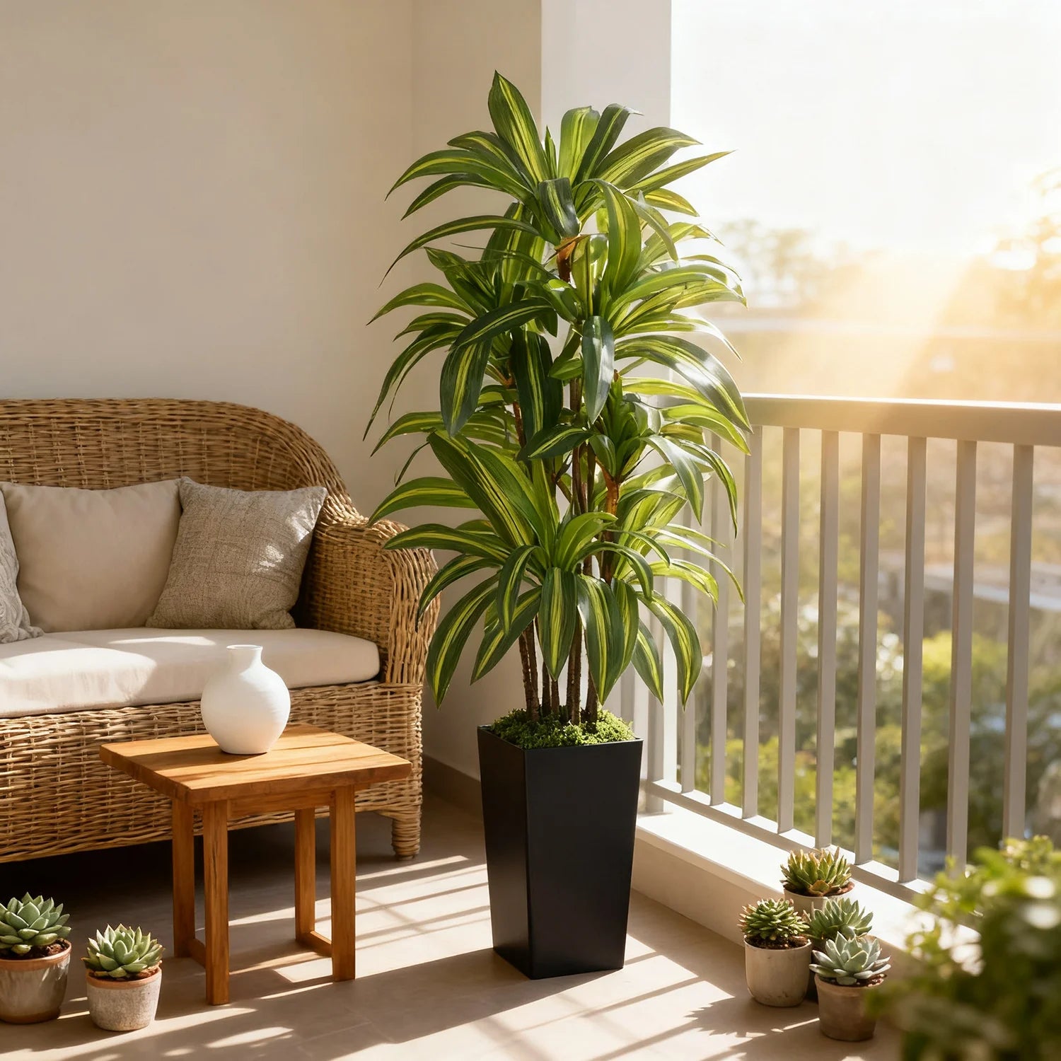 5 feet artificial Brazilian tree with potted artificial tree with artificial plant greening fake tree suitable for home use