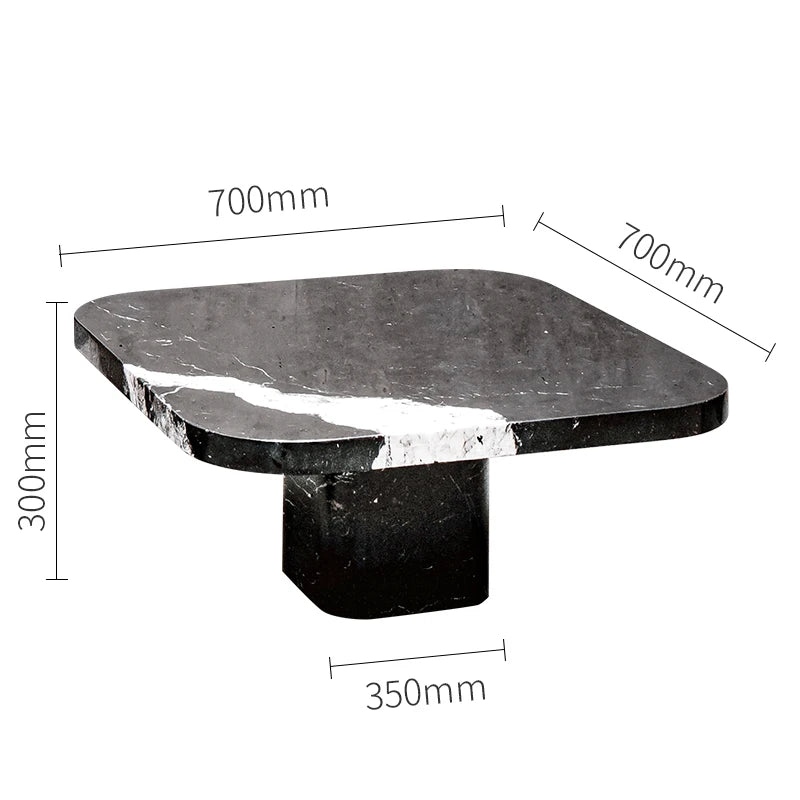 Luxury marble texture coffee tables fashionable green marble effect side table for living room modern