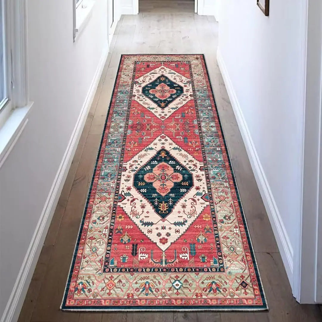 VIKAMA High-Grade Plaid Carpet Kitchen Rug Long Floor Mat Thin Door Mat Living Room Carpet Rug For Bedroom Home Decoration