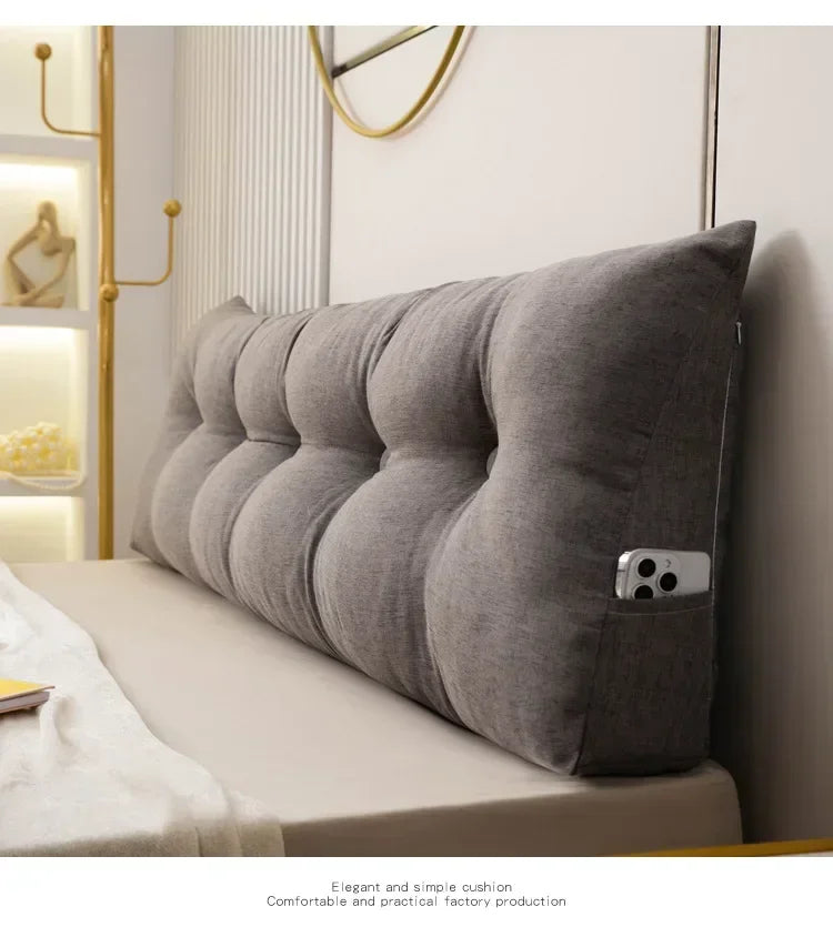 Headboard Pillow Triangle Cushion Backrest Pain Relief Sofa Waist Cushion Wedge Sleeping Pillow for Decorative Pillows for Bed