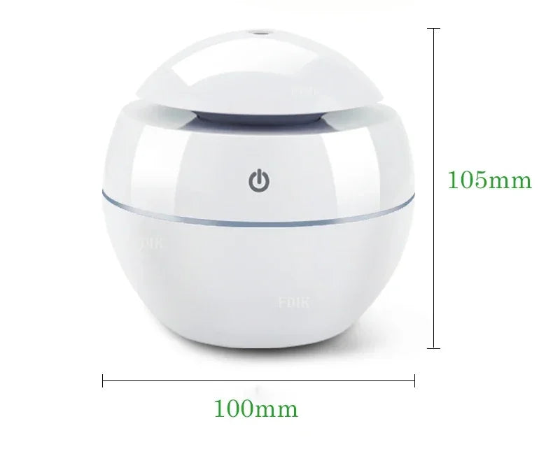 130ML Ultrasonic Air Home Humidifier Mini Mist Maker Aroma Diffuser USB Aroma Essential Oil Diffuser For home office