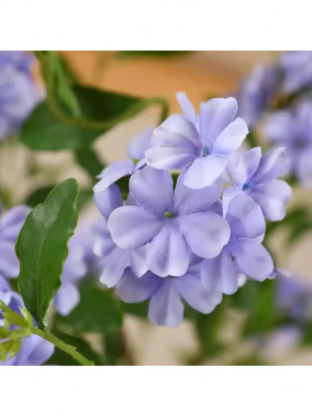 Artificial Tree,  Artificial Disassembled Blue Snowflake Tree with Oval White Pot - Artificial Tree for a Festive Atmosphere