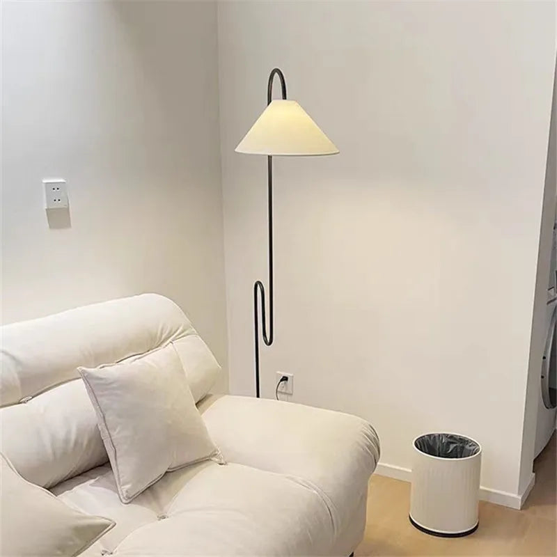 Middle Century Floor Lamp Unique Led Living Room Corner Lamp For Villa Bedroom Bedside Home Decor Simple Safa Side Reading Light