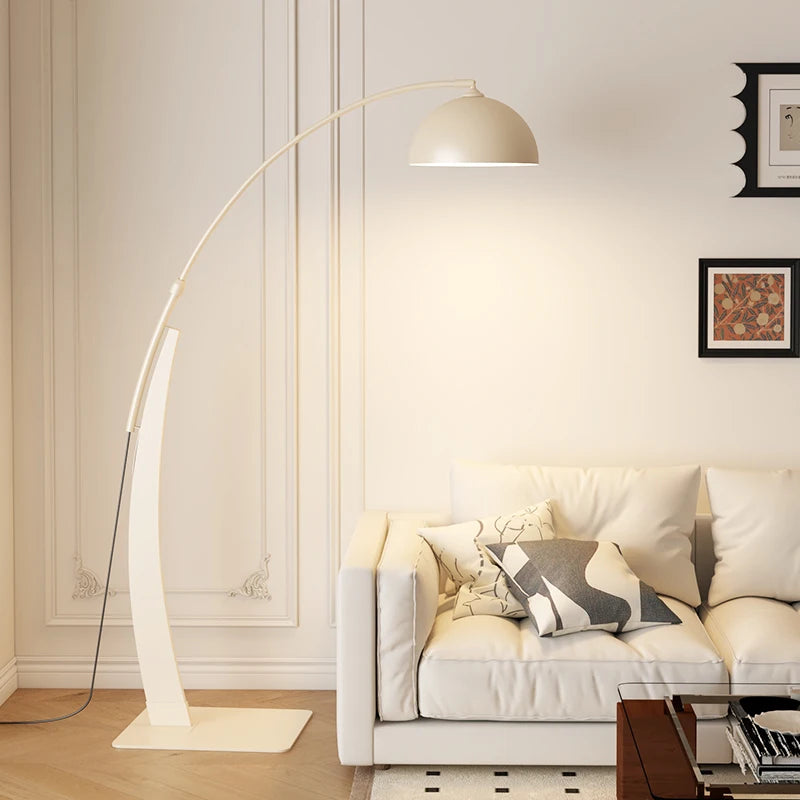 Living Room Floor Lamp Sofa Vintage Bedroom Study High-End Feel Light Luxury Fishing Lamp Home Decoration Standing LED Lighting