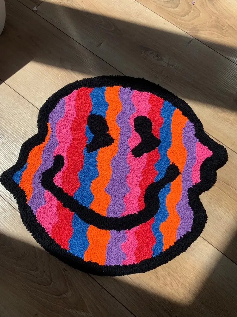 LAKEA Twisted Smiling Plush Carpet Rug Purely Handmade Soft Suitable for Room Decor Fluffy Carpets Bedroom Bathroom