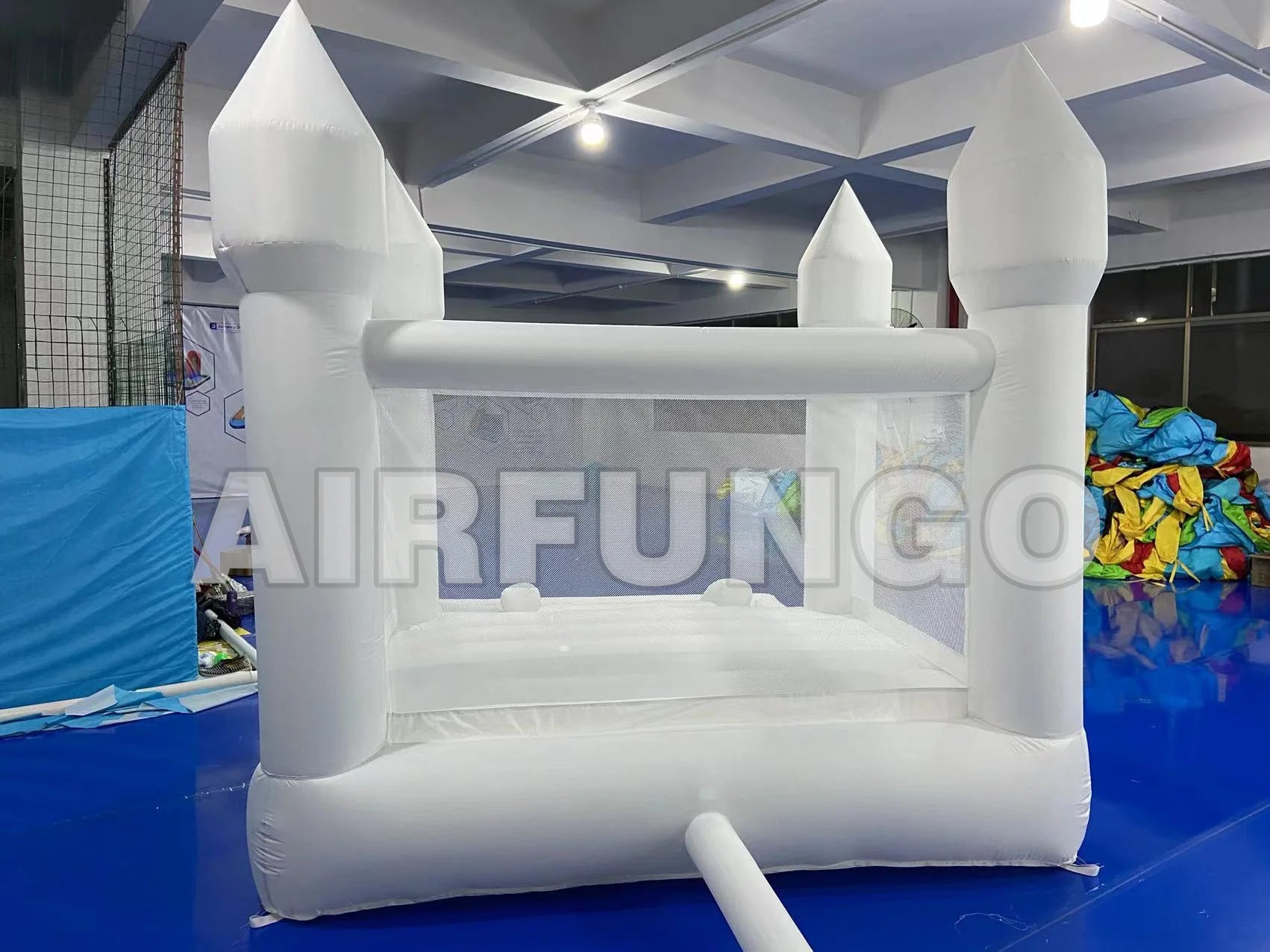 Kids Soft Play Bounce House with Slide & Ball Pit – 9×9×7 ft Inflatable Bouncy Castle