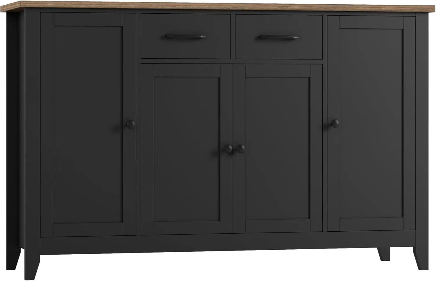 55" Buffet Cabinet with Storage, Kitchen Buffet Sideboard with Drawers, Large Storage Cabinet with Doors and Shelves