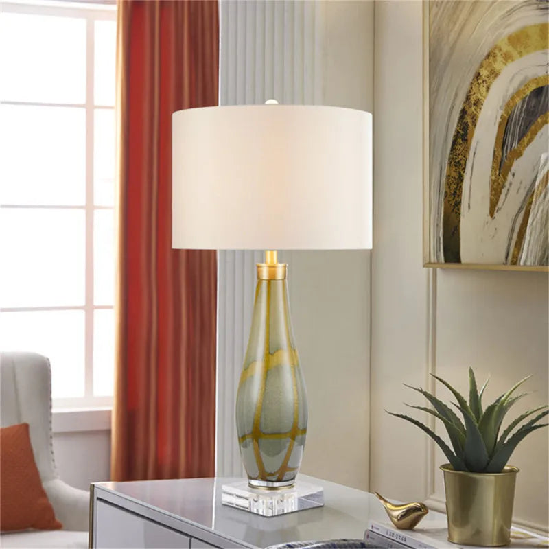 Contemporary Luxury Table Lamp LED Personality Creativity Living Room Bedroom Study Villa Hotel Bedside Household Desk Light