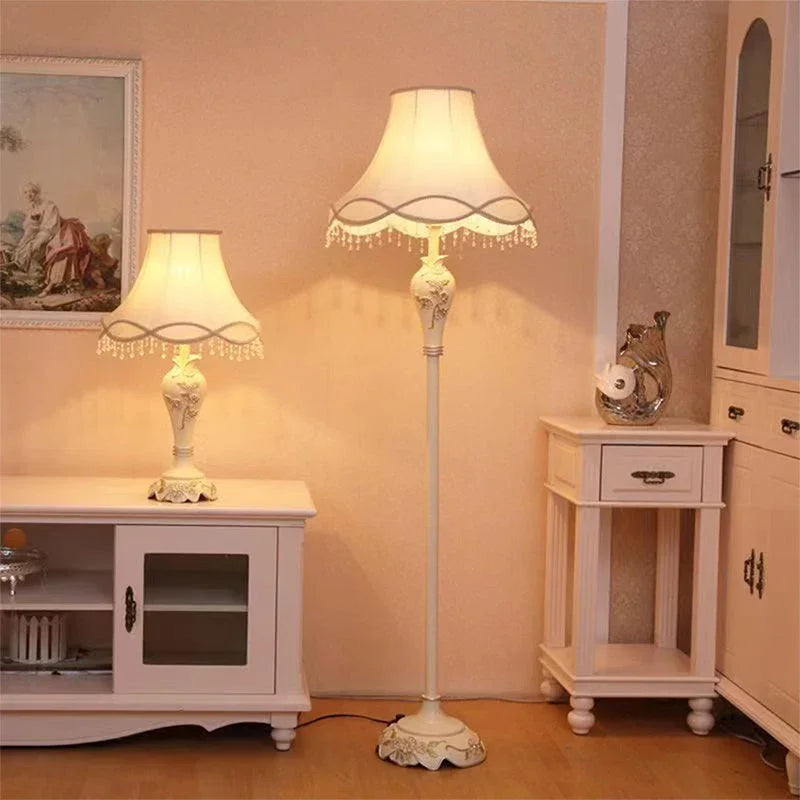 ABEL European Floor lamp Luxurious Living Room Bedroom Study Villa Hotels LED Warm Creativity Floor lamp Next To Sofa
