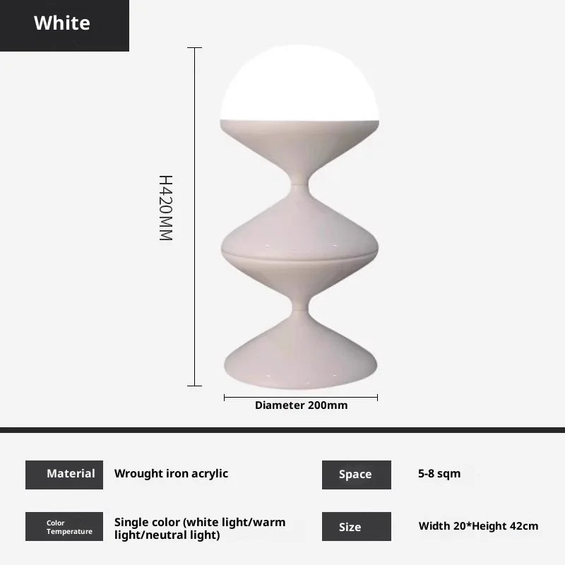 Scandinavian Mid-Century Cream Gourd Floor Lamp Organic Modern for Living Room Bedroom Sofa Ambient Lighting  Floor Lamp LED