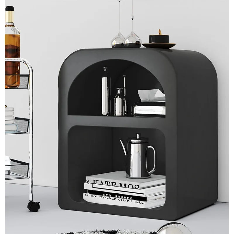 Nordic ins bedside table white decorative small side cabinet modern bedroom cave storage cabinet mini small cabinet