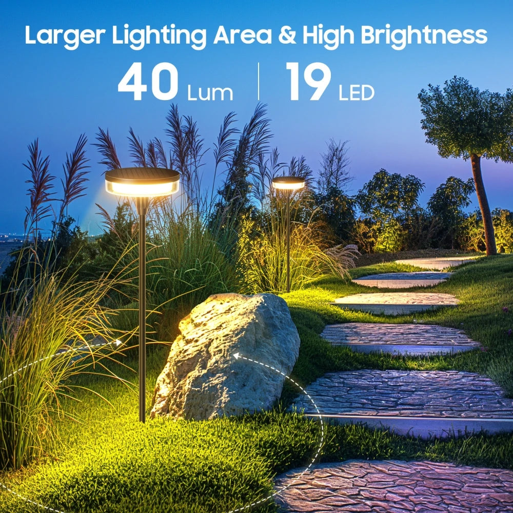 Outdoor Garden Solar Pathway Light Sway by Wind Solar Swaying Lights Bright IP65 Waterproof for Outside Yard Path Patio Lawn