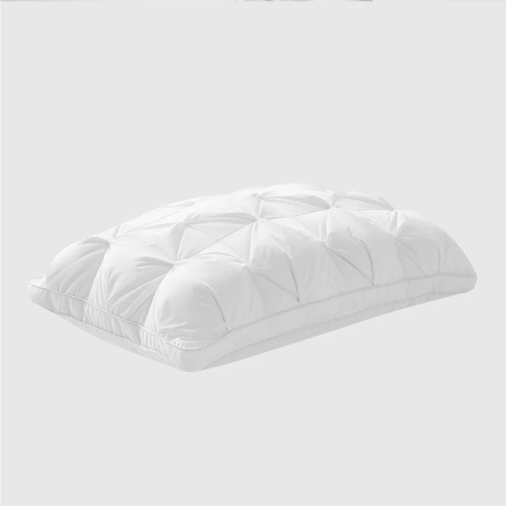 Sondeson Luxury White 100% Goose Down Pillow Down-proof Queen King 100% Cotton Bedding 3D Style Rectangle Winter Bedding Pillows