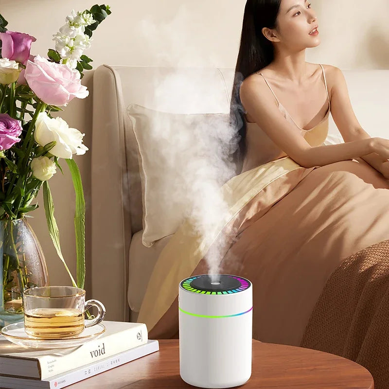 180ML Mini Air Humidifier USB Electric Aroma Diffuser Essential Oil Purifier Aromatherapy Mist Maker Lights For Car Home Bedroom
