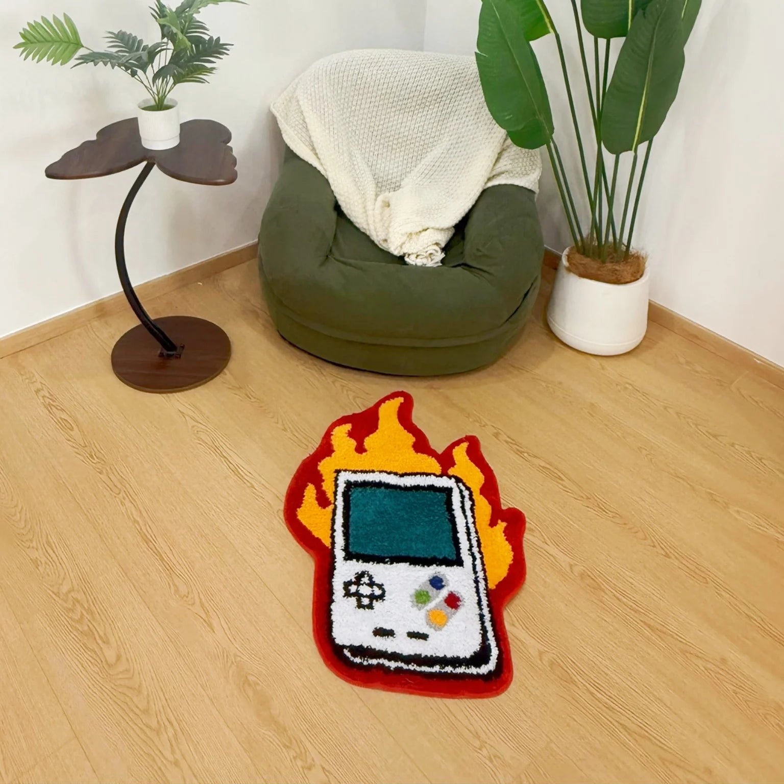 Retro Gaming Console Pixel Art Rug – Non-Slip Floor Mat