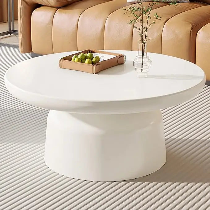 White Cloud Coffee Table – Modern Minimalist 45.67” Funky Accent Table