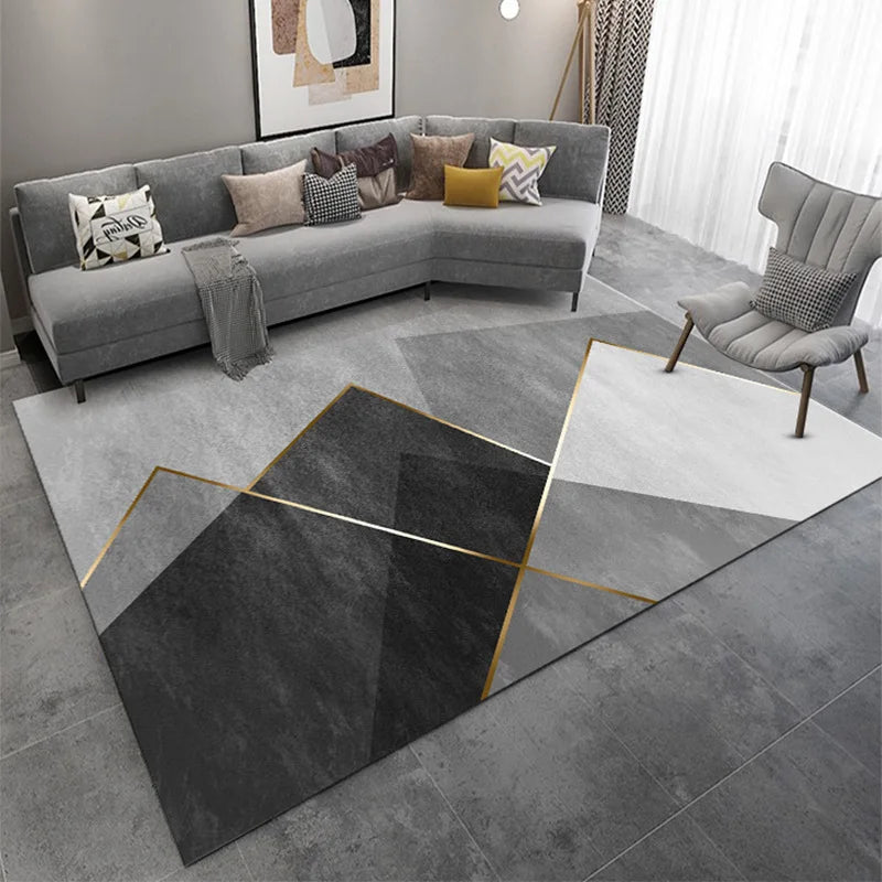 Nordic Light Luxury Living Room Rugs Sofa Coffee Tables Carpets Modern Simplicity Style Bedroom Carpet Home Cloakroom Lounge Rug