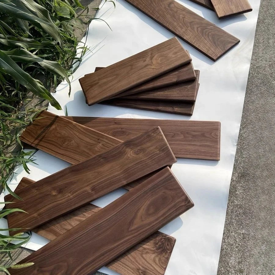 Solid Black Walnut Floating Shelf – Wall-Mounted Wood Ledge