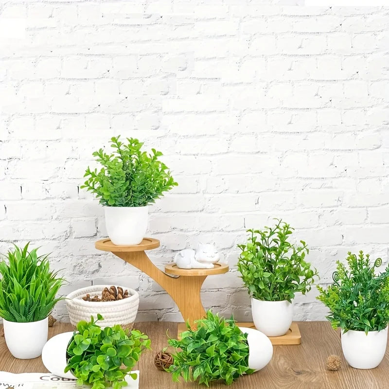 Wholesale Artificial Plant Potted Plants Fake Green Plants Indoor and Outdoor Decorations Plastic Bonsai Home Decorations
