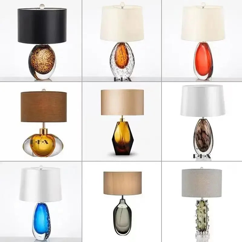 Nordic Glaze Table Lamp Modern Art Iiving Room Bedroom Study Hotel LED Personality Originality Desk Light