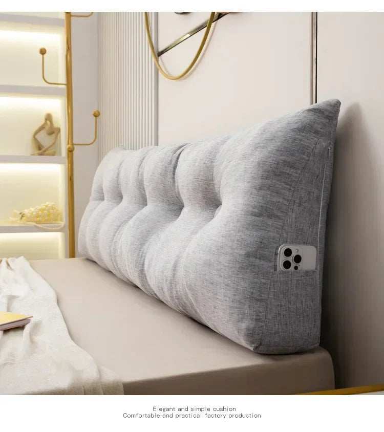 Headboard Pillow Triangle Cushion Backrest Pain Relief Sofa Waist Cushion Wedge Sleeping Pillow for Decorative Pillows for Bed