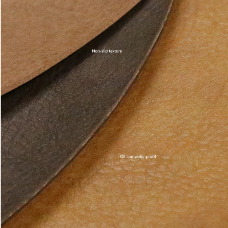 Irregular Shape PU Leather Placemats Set Oil-Proof Waterproof Dual-Sided Place Mats for Kitchen Bistro Tables Bars Coffee Shops