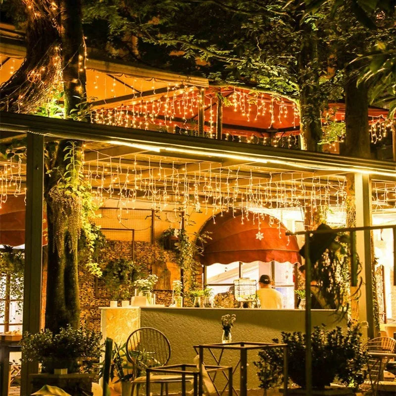 8 Modes USB Ice Stick Light String   Christmas LED Light Indoor Garland Home Party Garden New Year Bedroom Curtain Decoration