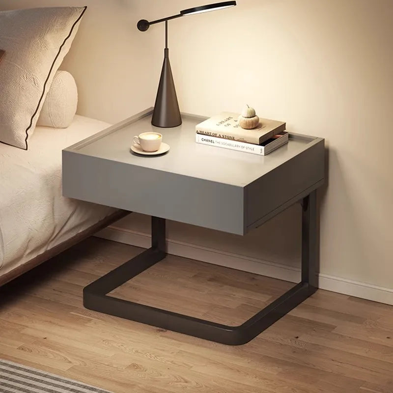 Simple Modern Night Table Storage Creative Nordic Aesthetic Luxury Nightstand Trendy Drawer Home Bedroom Furniture