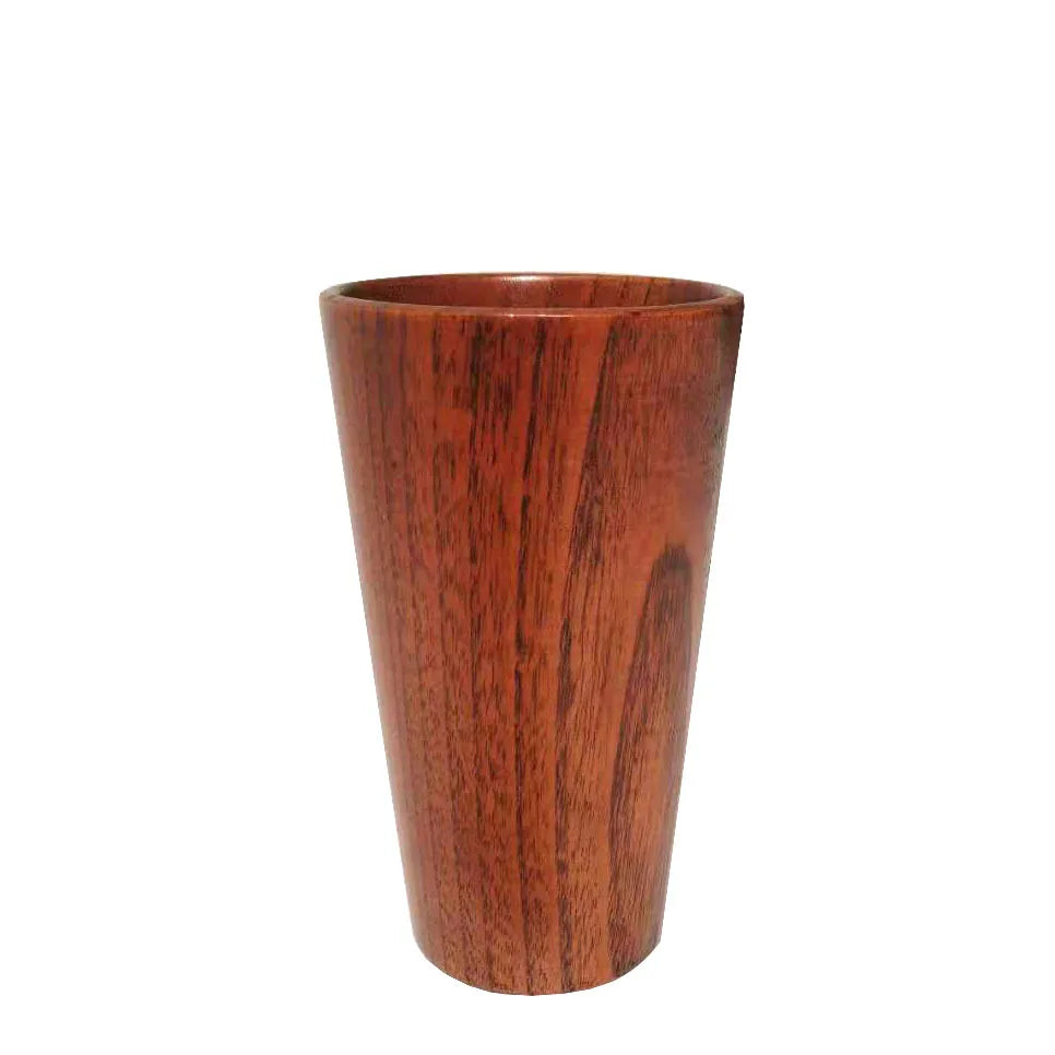 Elegant Solid Wood Teacup – New Chinese Style Anti-Scalding Water Cup