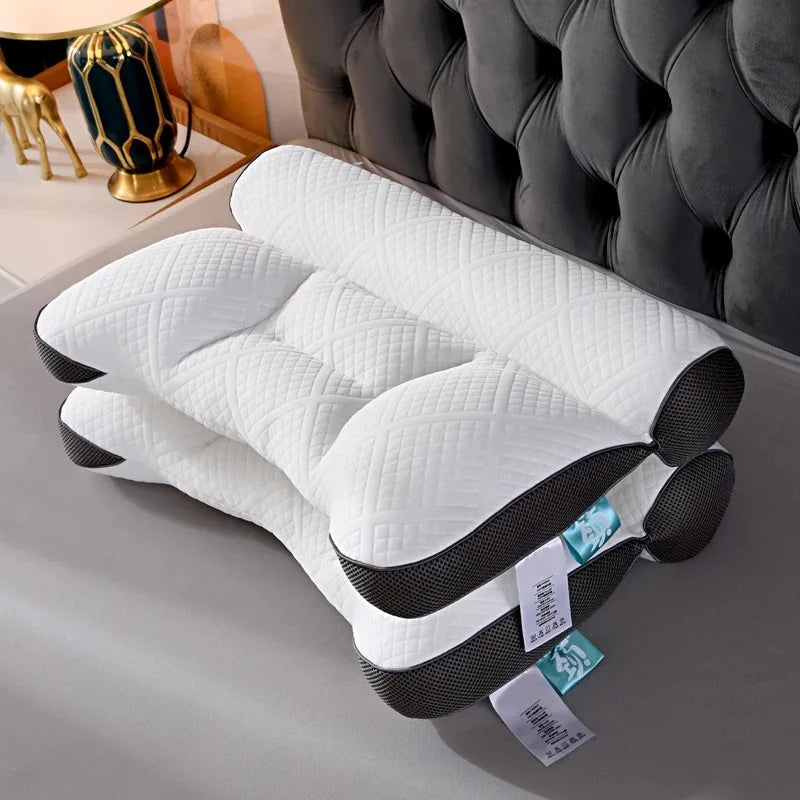Ergonomic Pillow Memory Orthopedic Cotton Pillow Slow Rebound Soft Memory Slepping Pillows Ergonomic Shaped Relax The Cervical