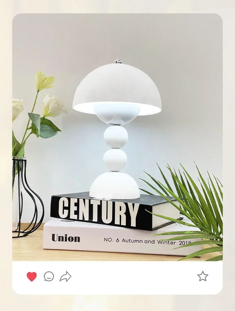 Nordic LED Flowers Table Lamp USB Dimmable Night Light for Bedroom Bedside Desk Lighting Home Living Room Decor