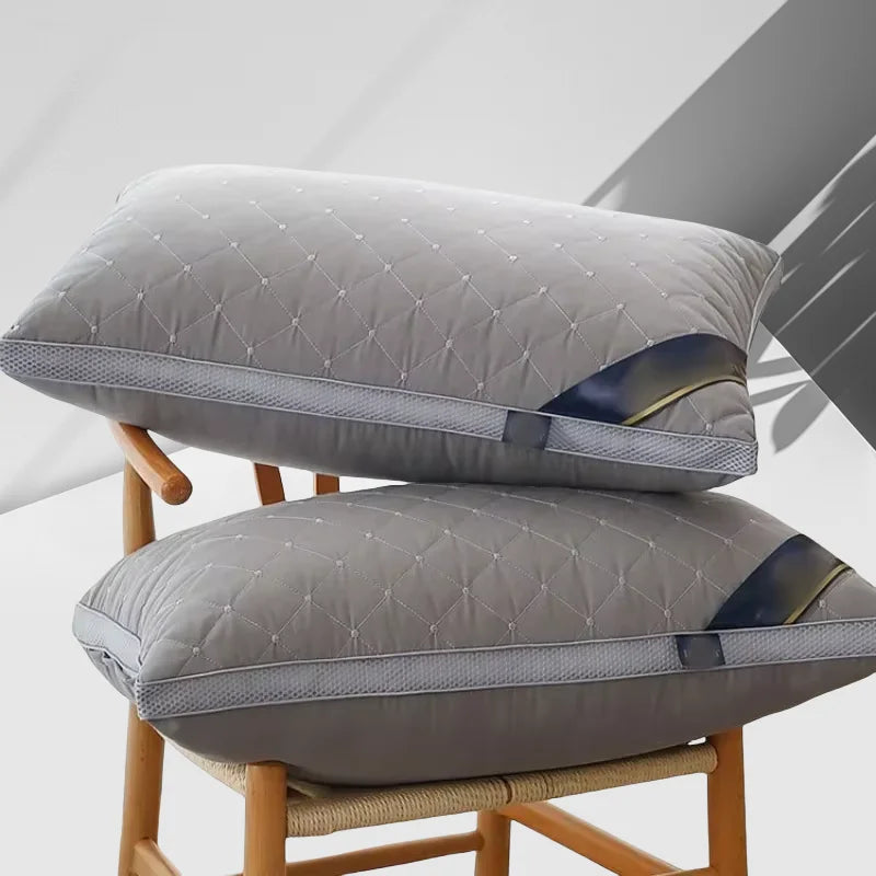 Orthopedic Pillow for Cervical Support & Sleep Aid High Resilience Non-Collapsing Core Student Single Pillow Home/Dorm/Hotel Use