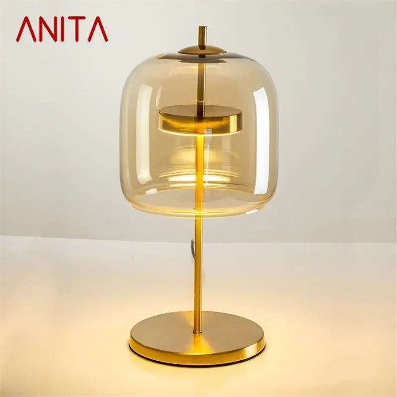 ANITA Nordic Creative Table Lamp Contemporary Desk Light LED for Home Bedside Decoration