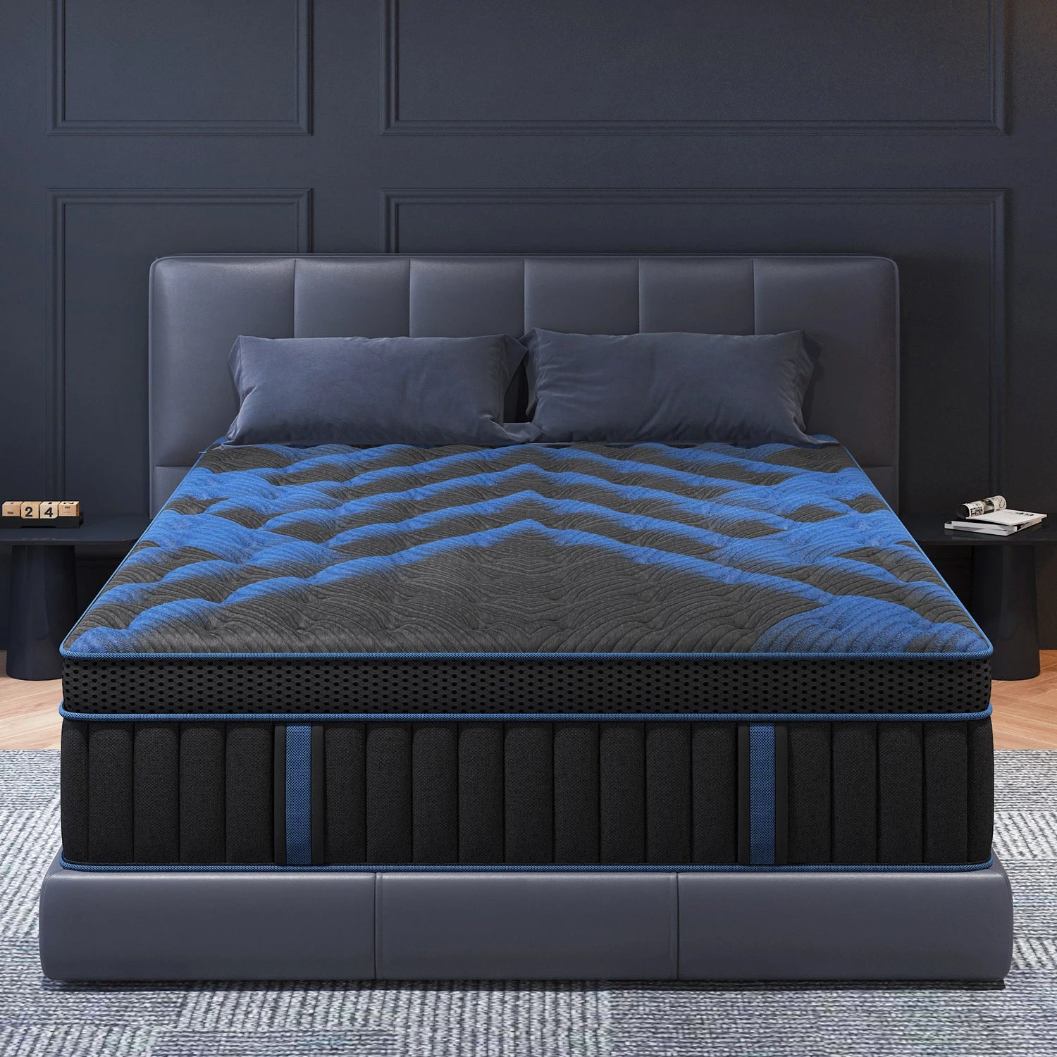 12Inch Twin Full Queen King Mattress in A Box, Hybrid Memory Mattresses Euro Top Medium Firm for Back & Lumbar Support