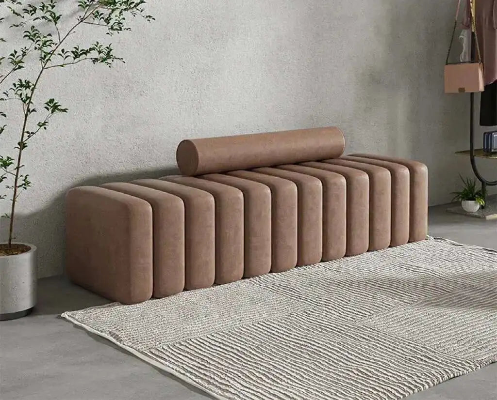 Modern Nordic Shoe Changing Stool – Light Luxury Porch & Living Room Bench