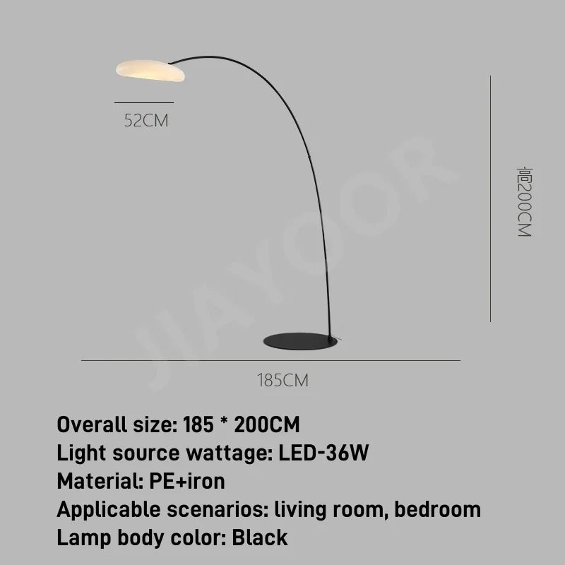 Creative Floor Lamp Modern Minimalist Standing Light Living Room Fishing Lamp Artistic Mood Lamp Bedroom LED Lighting Fixture