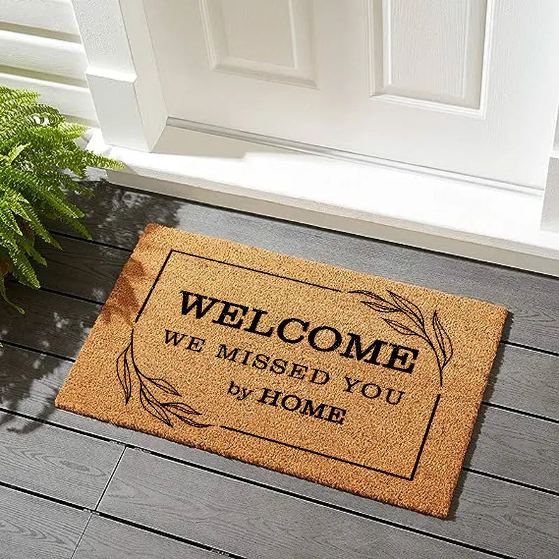 Anti-Moisture Coconut Palm Floor Mat – Anti-Slip Entrance Welcome Mat for Home