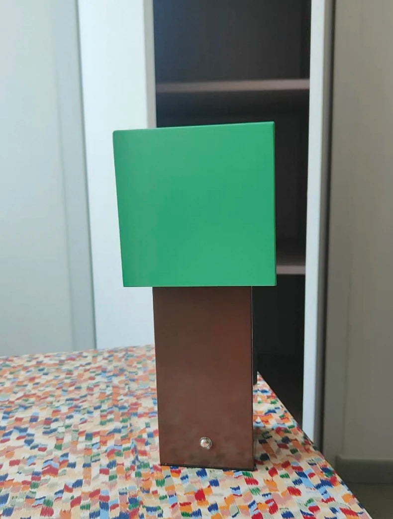 New Blue Chrome Green Brown Metal Table Light Dimmable For Bedroom Parlor Shop Desk LED Lamp EU AU US Adapter Plug