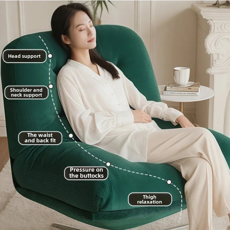 Light Luxury Single Sofa Chair – Bauhaus Medieval Leisure Accent Chair