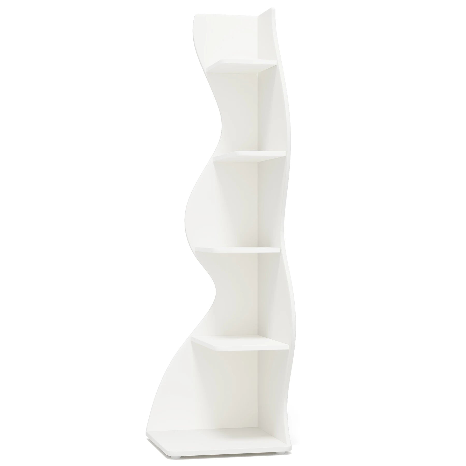 Tribesigns Modern 5-Tier Corner Bookshelf – Wall Corner Storage Rack & Plant Stand