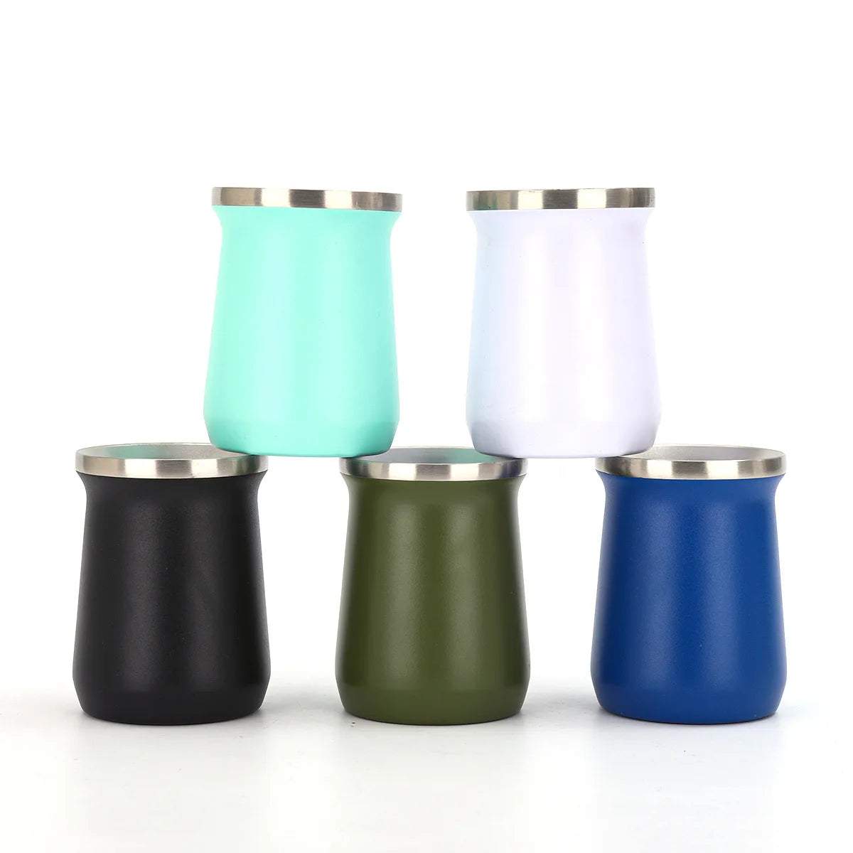 South American Style Double-Wall Yerba Mate Cup – 8oz / 240ml Insulated Flask