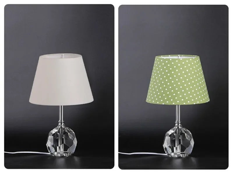 Nordic Modern Crystal Table Lamp LED Luxury Living Room Bedroom Study Villa Hotel Home Decoration Light