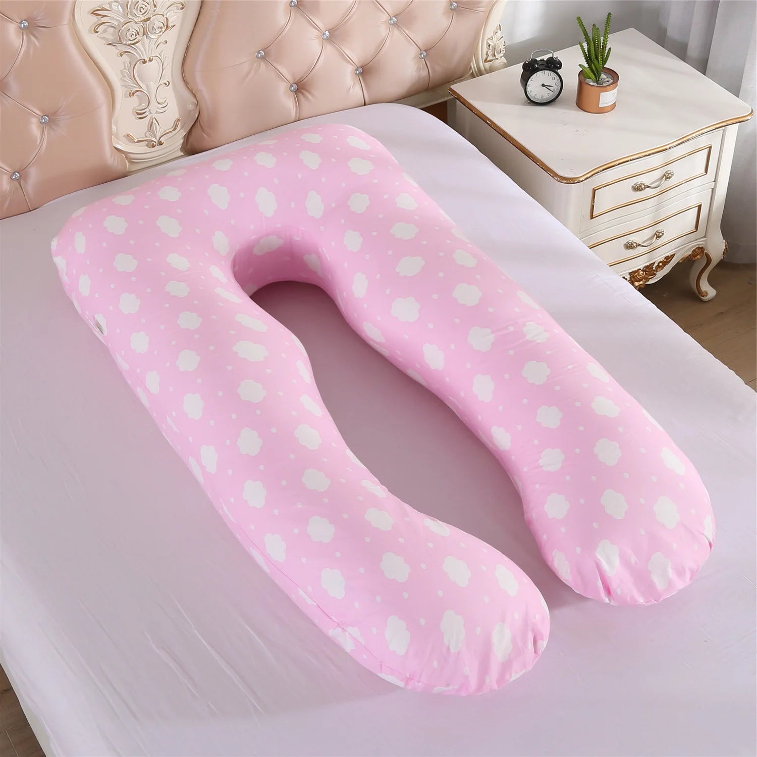 Multifunctional Pregnant Women's Pillow Side Lying Pillow Pure Cotton Detachable and Washable U-shaped Napping Pillow Cushion
