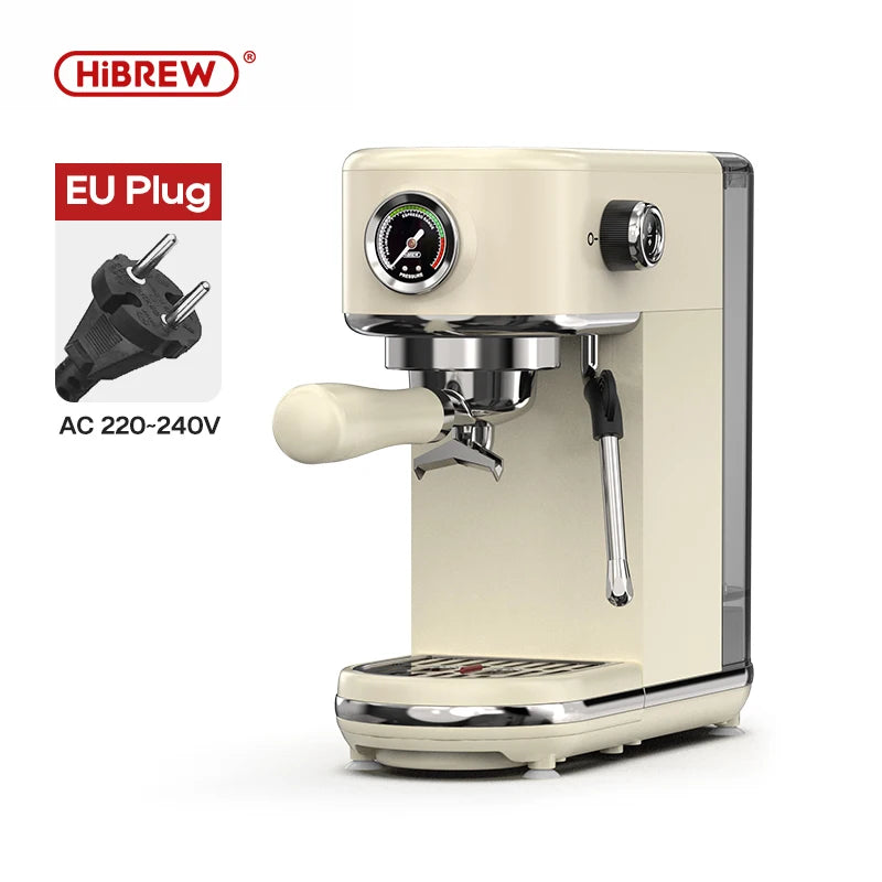 HiBREW 20 Bar Semi-Automatic Espresso Machine – Hot & Cold Cappuccino Maker (H10B)