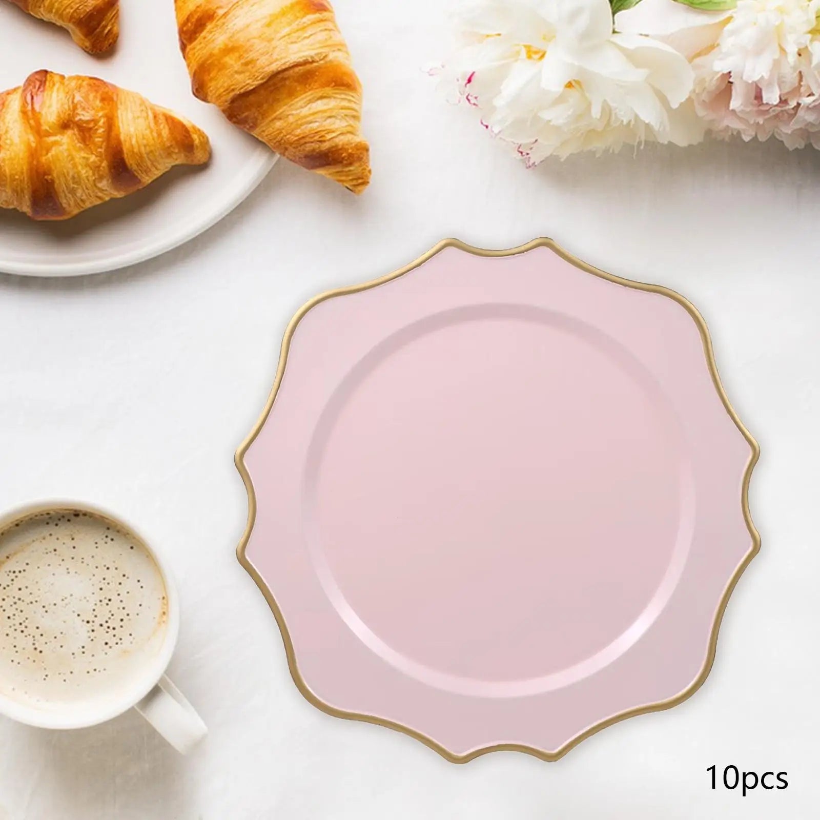 Charger Plates Tableware Set – Decorative Serving Plates (10-Pack)